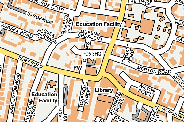 PO5 3HQ map - OS OpenMap – Local (Ordnance Survey)