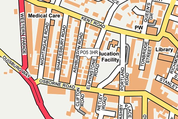 PO5 3HR map - OS OpenMap – Local (Ordnance Survey)