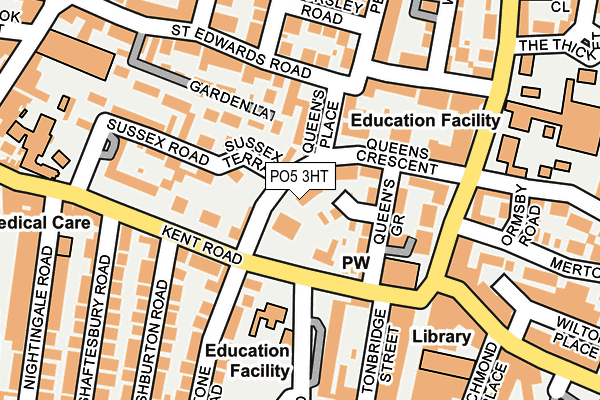 PO5 3HT map - OS OpenMap – Local (Ordnance Survey)