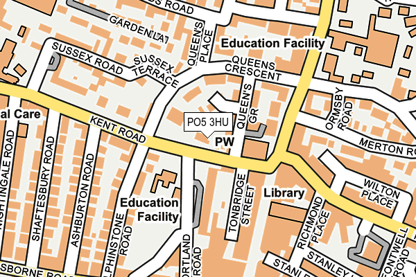 PO5 3HU map - OS OpenMap – Local (Ordnance Survey)