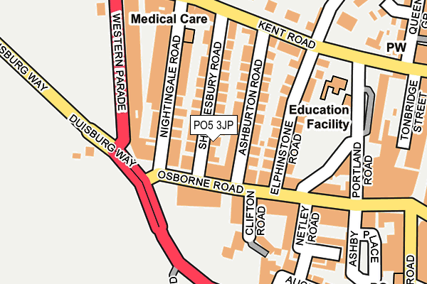 Map of 30 SHAFTESBURY ROAD LIMITED at local scale