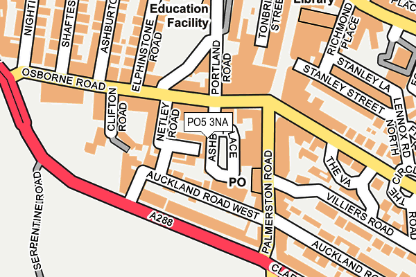 PO5 3NA map - OS OpenMap – Local (Ordnance Survey)