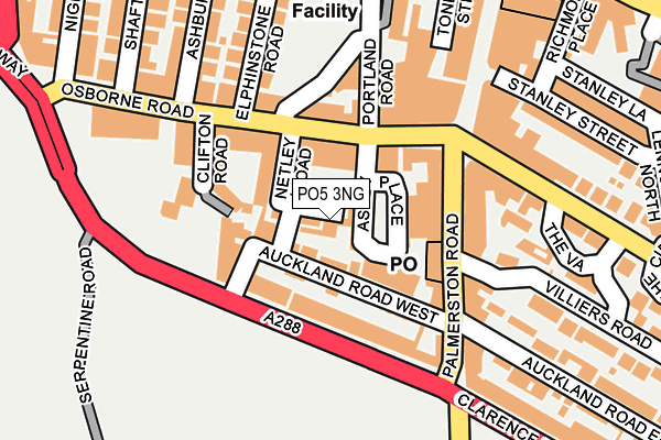 PO5 3NG map - OS OpenMap – Local (Ordnance Survey)