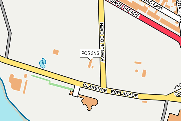 PO5 3NS map - OS OpenMap – Local (Ordnance Survey)