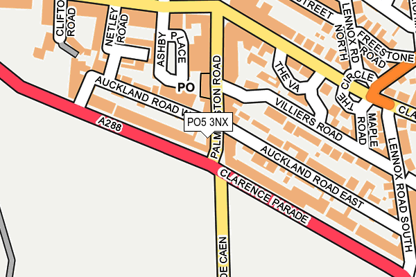 PO5 3NX map - OS OpenMap – Local (Ordnance Survey)