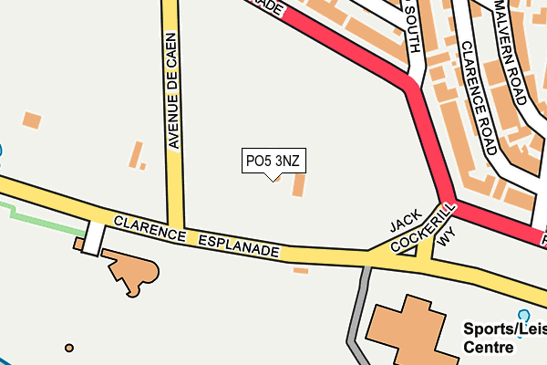 PO5 3NZ map - OS OpenMap – Local (Ordnance Survey)