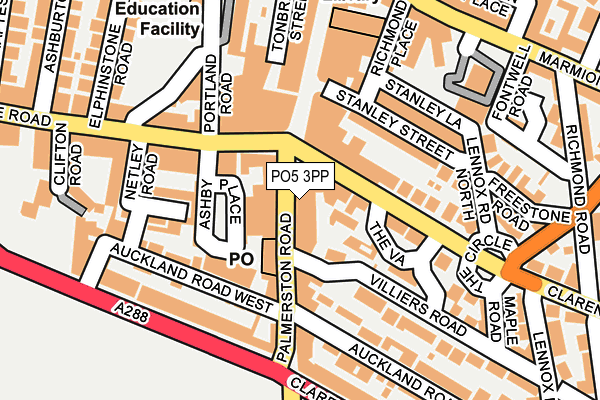 PO5 3PP map - OS OpenMap – Local (Ordnance Survey)