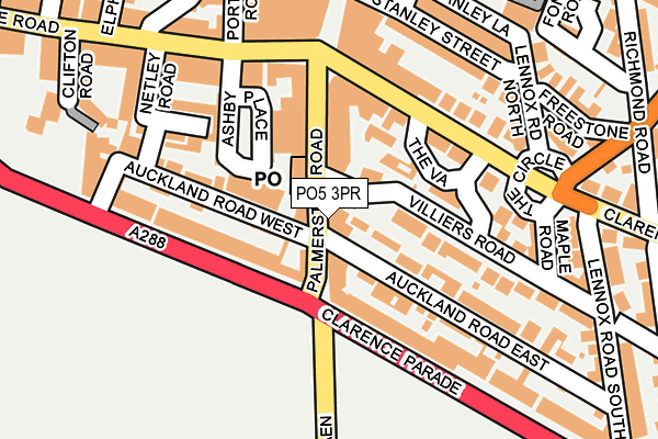 PO5 3PR map - OS OpenMap – Local (Ordnance Survey)