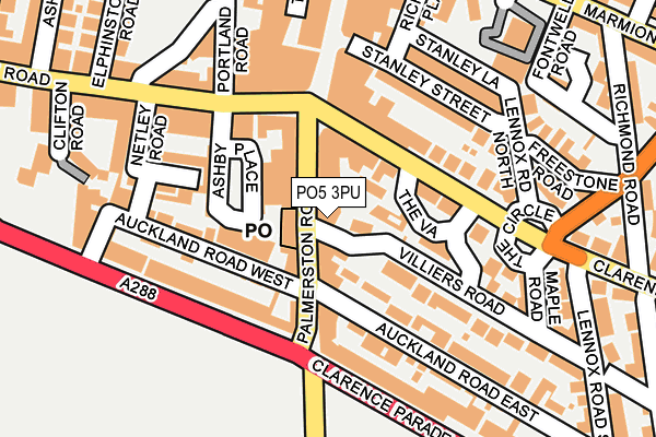 PO5 3PU map - OS OpenMap – Local (Ordnance Survey)