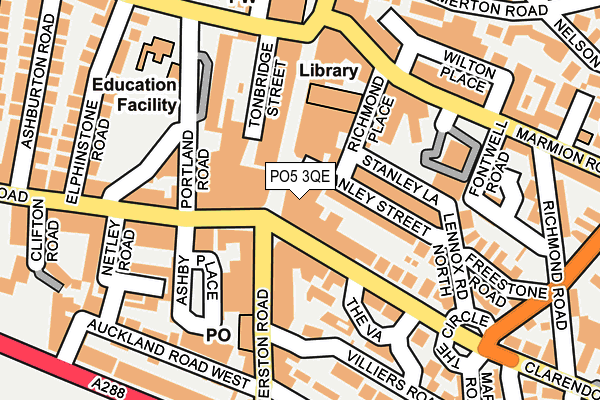 PO5 3QE map - OS OpenMap – Local (Ordnance Survey)