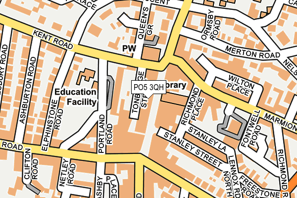 PO5 3QH map - OS OpenMap – Local (Ordnance Survey)