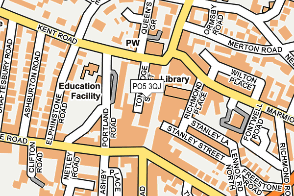 PO5 3QJ map - OS OpenMap – Local (Ordnance Survey)
