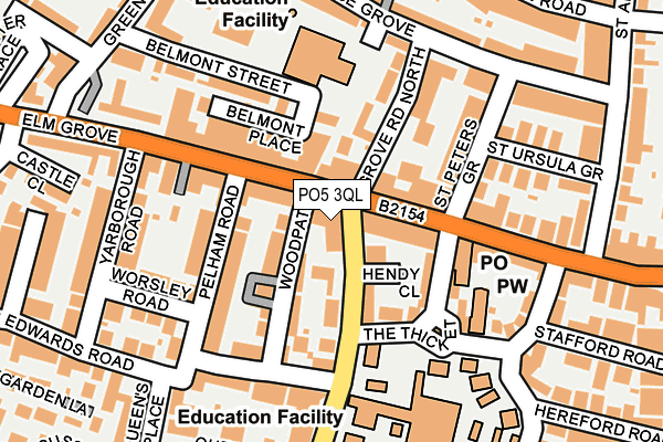 PO5 3QL map - OS OpenMap – Local (Ordnance Survey)