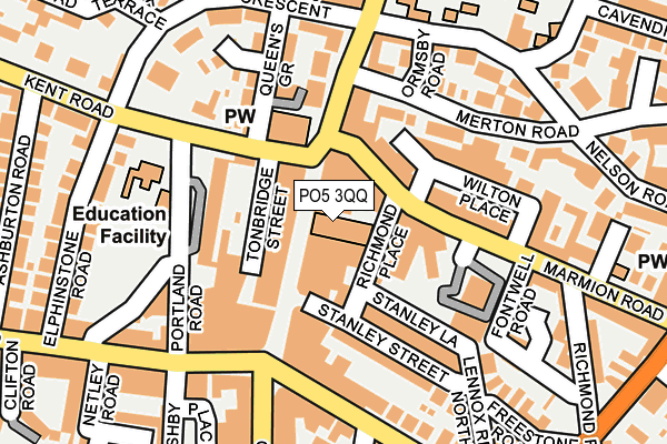 PO5 3QQ map - OS OpenMap – Local (Ordnance Survey)