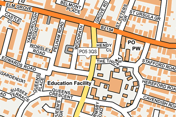 PO5 3QS map - OS OpenMap – Local (Ordnance Survey)