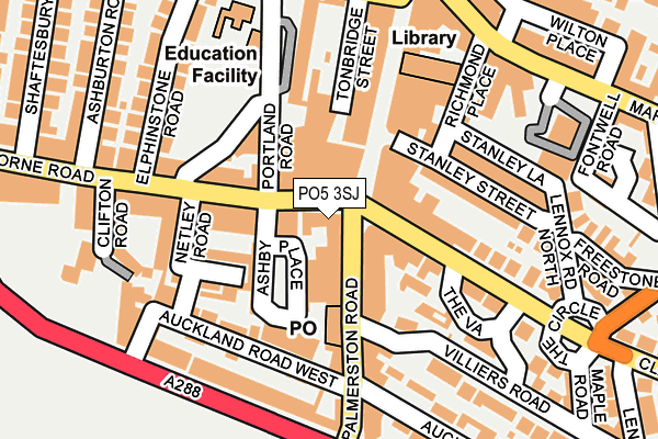 PO5 3SJ map - OS OpenMap – Local (Ordnance Survey)