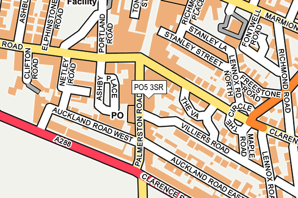 PO5 3SR map - OS OpenMap – Local (Ordnance Survey)