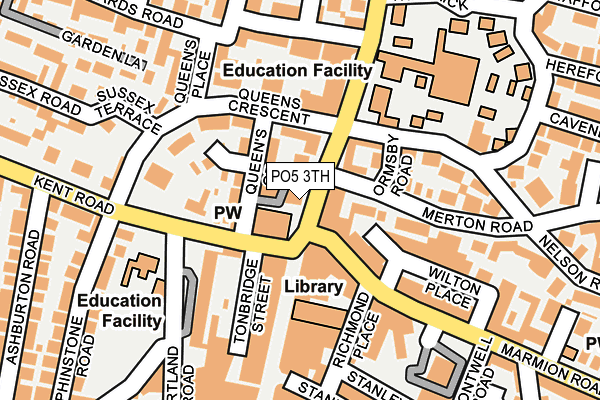 PO5 3TH map - OS OpenMap – Local (Ordnance Survey)