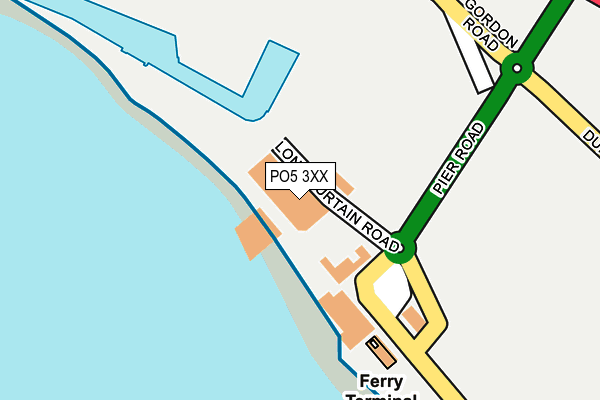 PO5 3XX map - OS OpenMap – Local (Ordnance Survey)