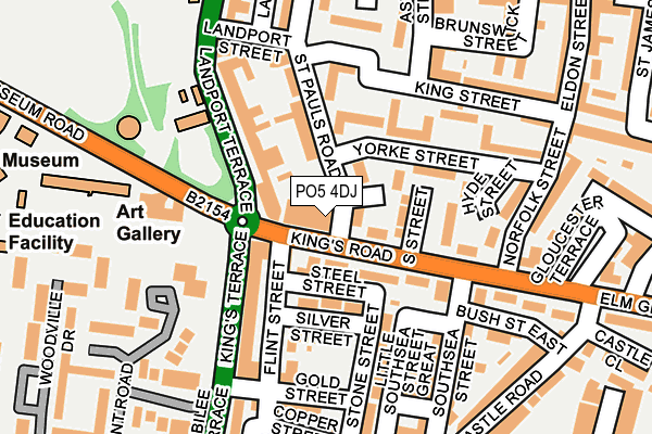 PO5 4DJ map - OS OpenMap – Local (Ordnance Survey)