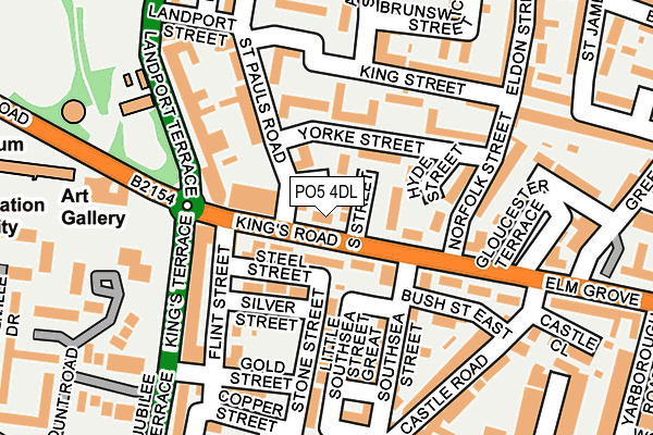 PO5 4DL map - OS OpenMap – Local (Ordnance Survey)