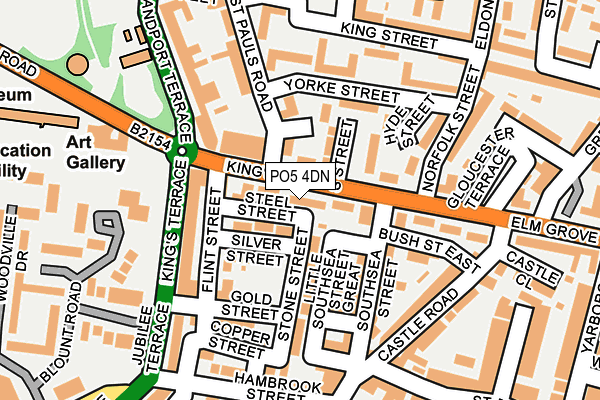 PO5 4DN map - OS OpenMap – Local (Ordnance Survey)