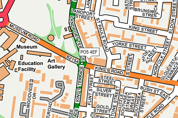 PO5 4EF map - OS OpenMap – Local (Ordnance Survey)