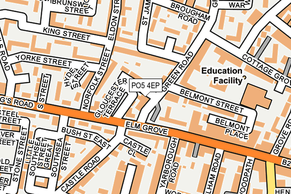 PO5 4EP map - OS OpenMap – Local (Ordnance Survey)