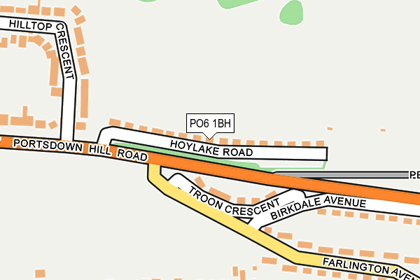 PO6 1BH map - OS OpenMap – Local (Ordnance Survey)