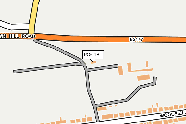 PO6 1BL map - OS OpenMap – Local (Ordnance Survey)