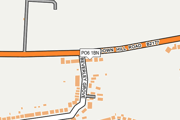 PO6 1BN map - OS OpenMap – Local (Ordnance Survey)