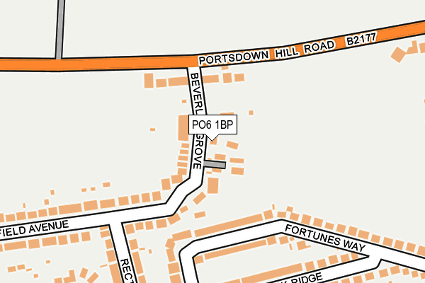 PO6 1BP map - OS OpenMap – Local (Ordnance Survey)