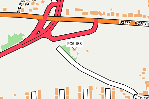 PO6 1BS map - OS OpenMap – Local (Ordnance Survey)