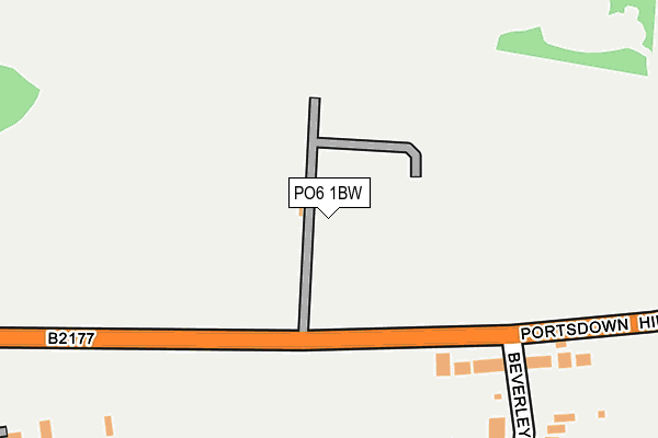 PO6 1BW map - OS OpenMap – Local (Ordnance Survey)