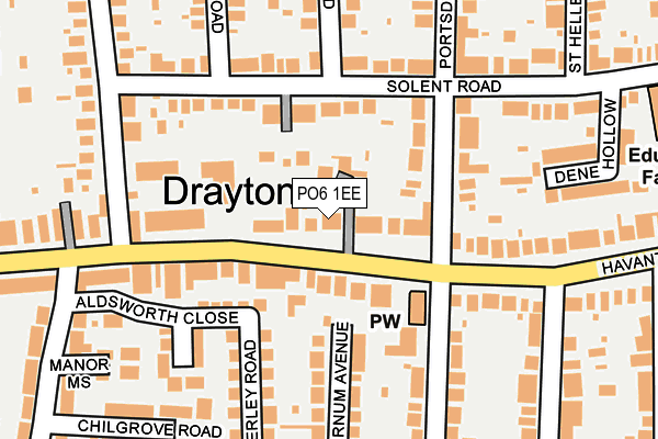 Map of THE HAVEN REST HOME DRAYTON LIMITED at local scale