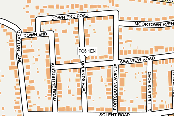 PO6 1EN map - OS OpenMap – Local (Ordnance Survey)