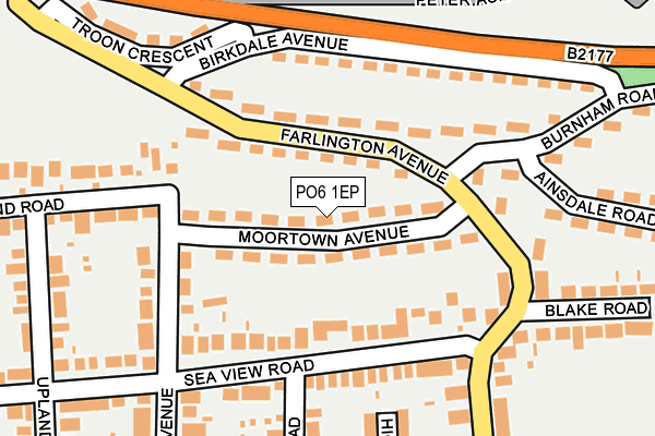 PO6 1EP map - OS OpenMap – Local (Ordnance Survey)