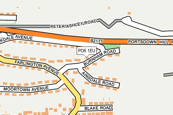 PO6 1EU map - OS OpenMap – Local (Ordnance Survey)