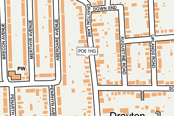 PO6 1HG map - OS OpenMap – Local (Ordnance Survey)