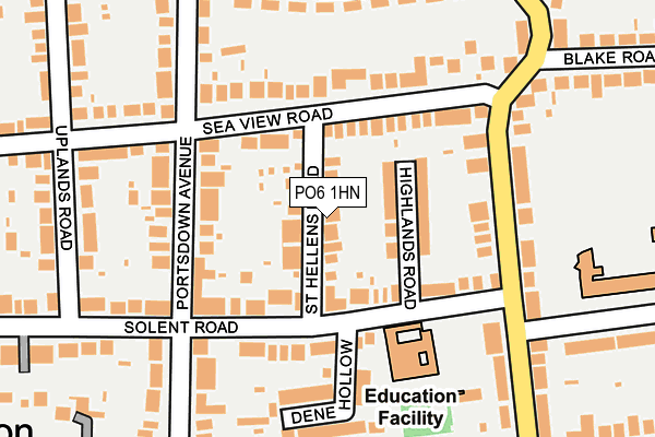 PO6 1HN map - OS OpenMap – Local (Ordnance Survey)