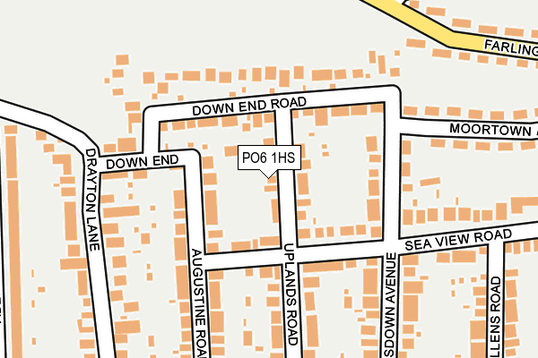 PO6 1HS map - OS OpenMap – Local (Ordnance Survey)