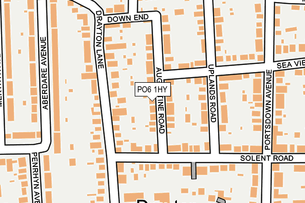 PO6 1HY map - OS OpenMap – Local (Ordnance Survey)