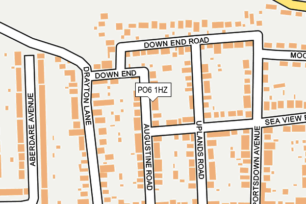 PO6 1HZ map - OS OpenMap – Local (Ordnance Survey)