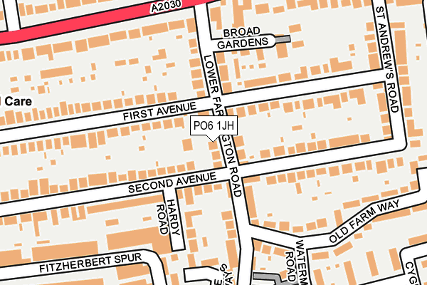 PO6 1JH map - OS OpenMap – Local (Ordnance Survey)