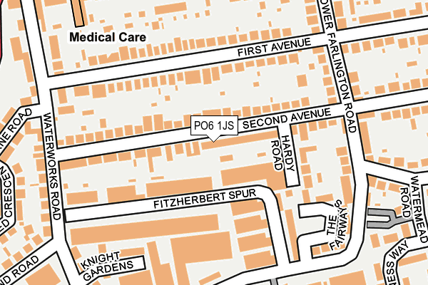 PO6 1JS map - OS OpenMap – Local (Ordnance Survey)