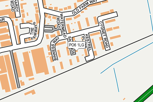 PO6 1LG map - OS OpenMap – Local (Ordnance Survey)