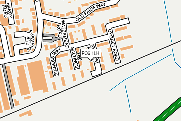 PO6 1LH map - OS OpenMap – Local (Ordnance Survey)