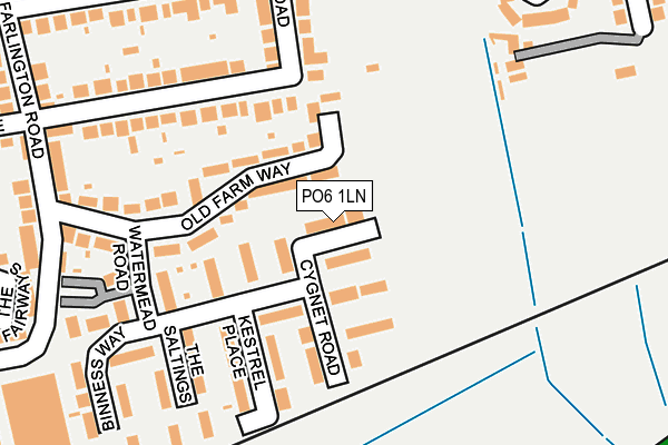 PO6 1LN map - OS OpenMap – Local (Ordnance Survey)