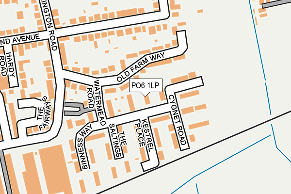 PO6 1LP map - OS OpenMap – Local (Ordnance Survey)