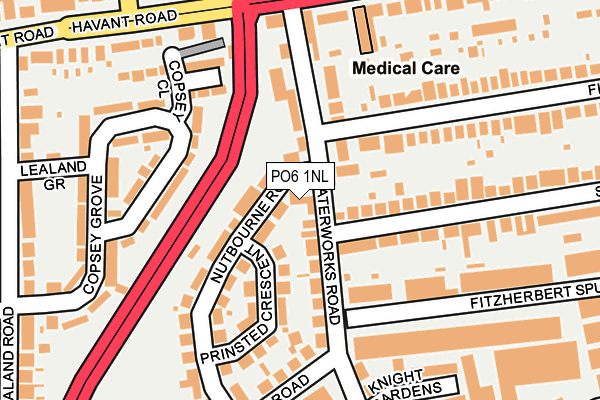 PO6 1NL map - OS OpenMap – Local (Ordnance Survey)